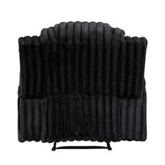 Phyllis Black Reclining Chair With Cup Holders - Ornate Home