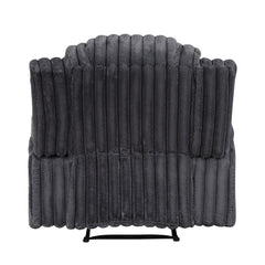 Phyllis Black Reclining Chair With Cup Holders - Ornate Home