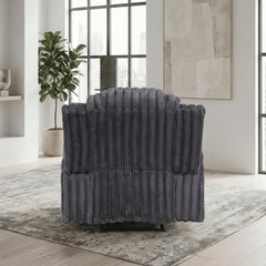 Phyllis Black Reclining Chair With Cup Holders - Ornate Home