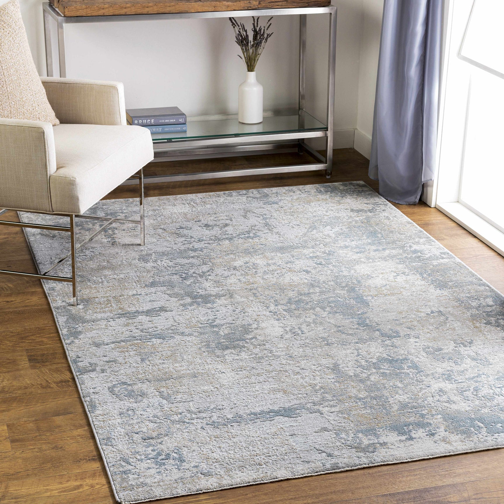Pialba Thick Luxe Abstract Smokey Rug - Ornate Home