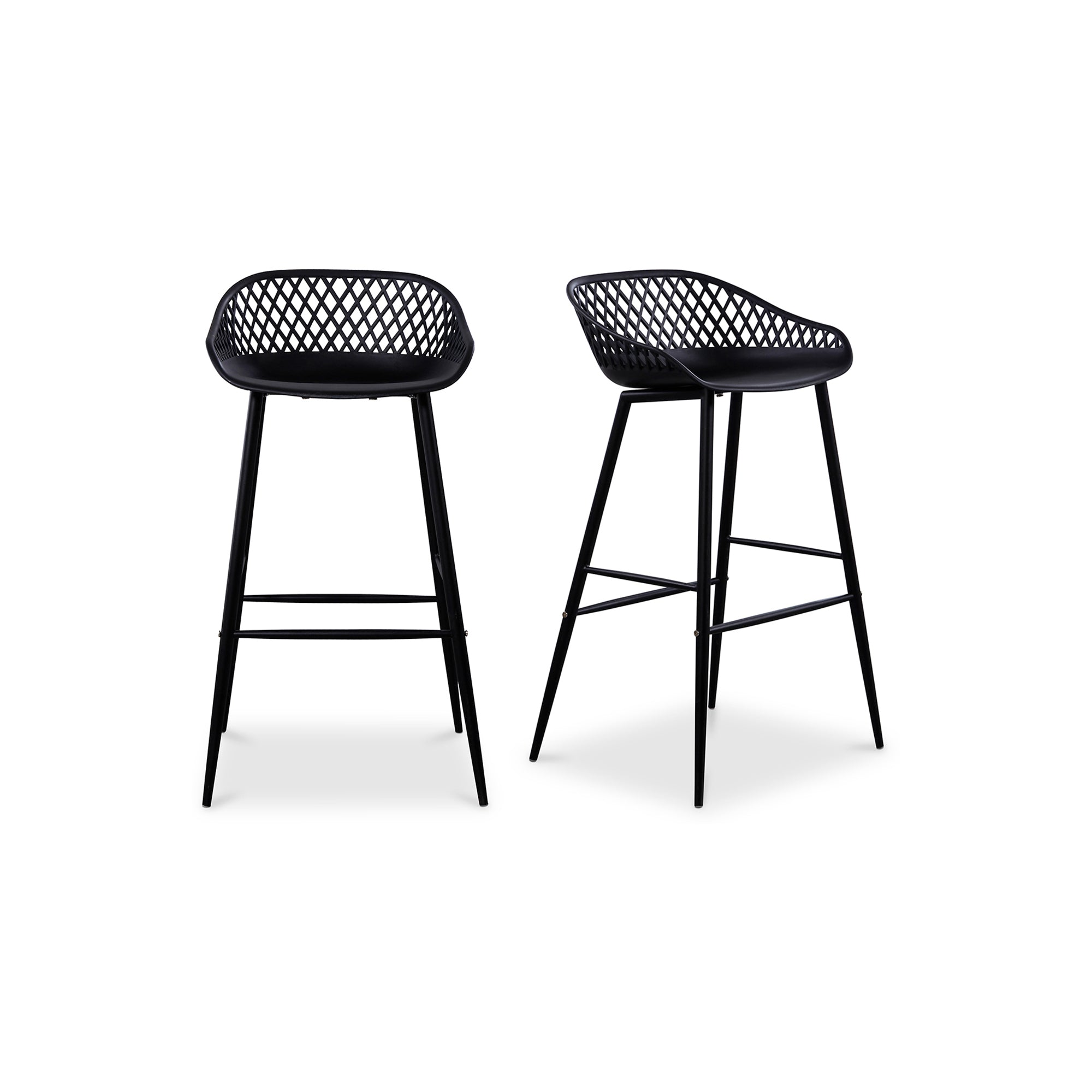 Piazza Black Outdoor Barstool (Set of 2) - Thumbnail 3