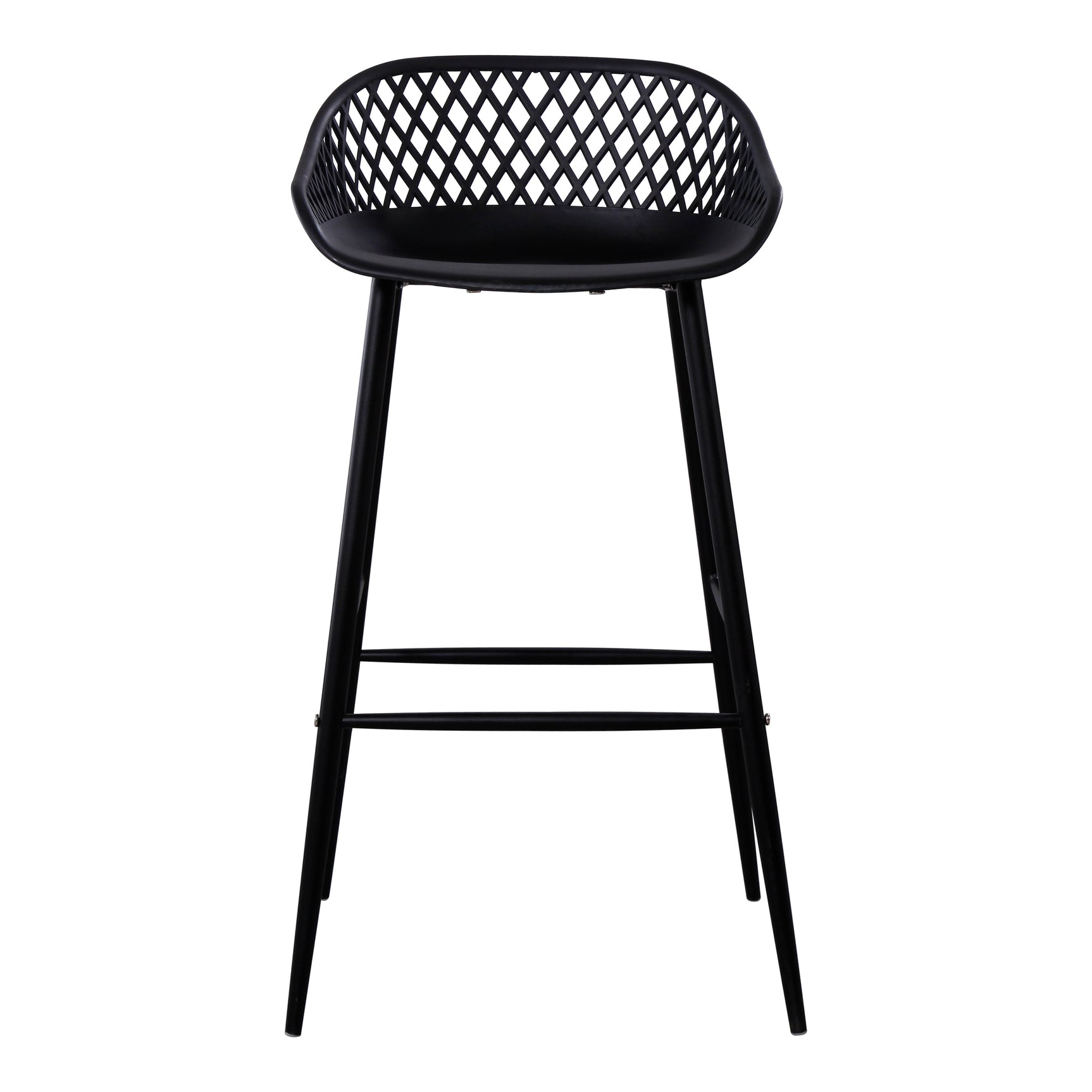 Piazza Black Outdoor Barstool (Set of 2) - Ornate Home