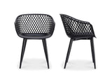 Piazza Black Outdoor Chair (Set of 2) - Ornate Home