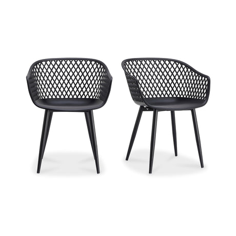 Piazza Black Outdoor Chair (Set of 2) - Ornate Home
