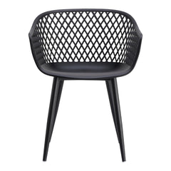 Piazza Black Outdoor Chair (Set of 2) - Ornate Home