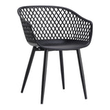 Piazza Black Outdoor Chair (Set of 2) - Ornate Home