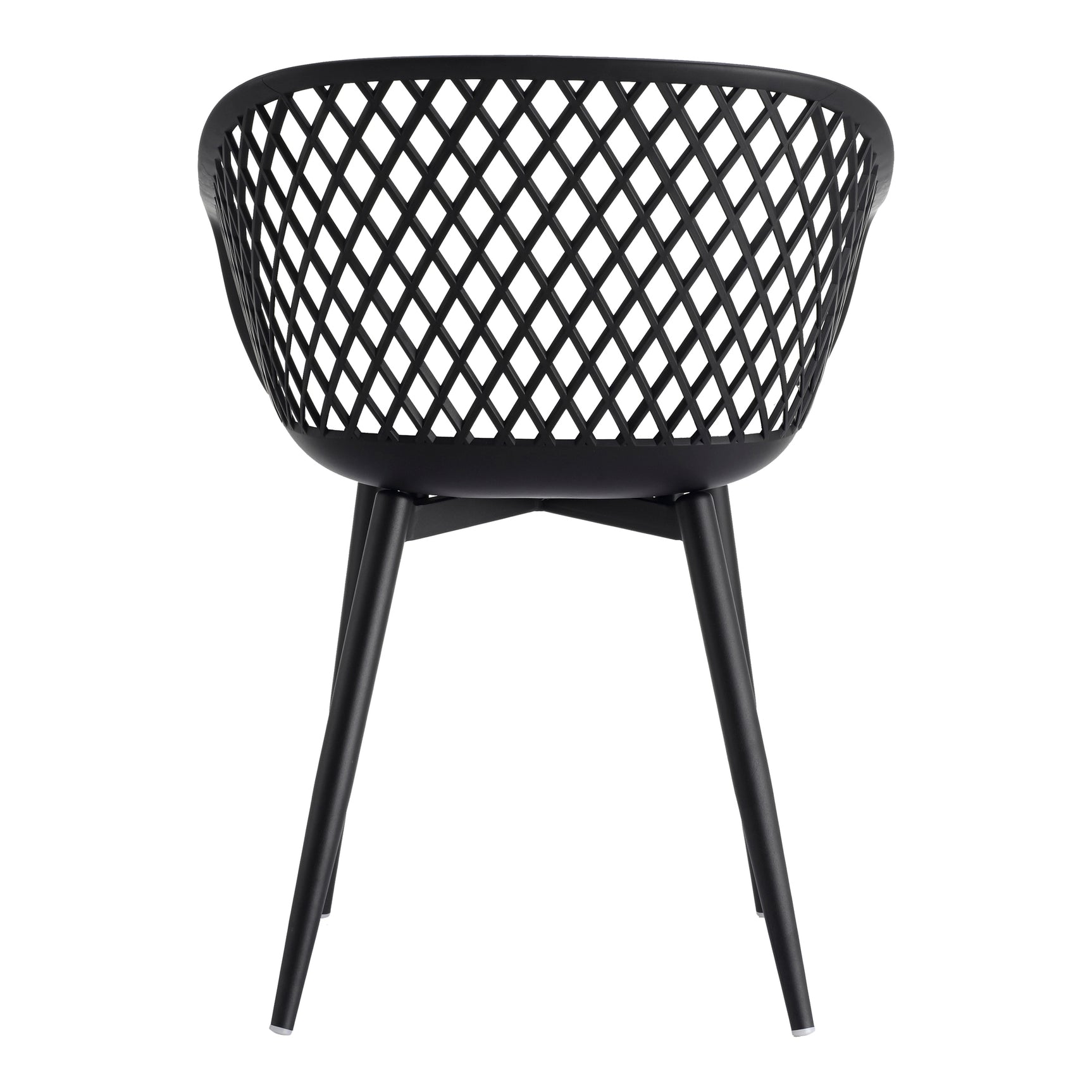 Piazza Black Outdoor Chair (Set of 2) - Ornate Home