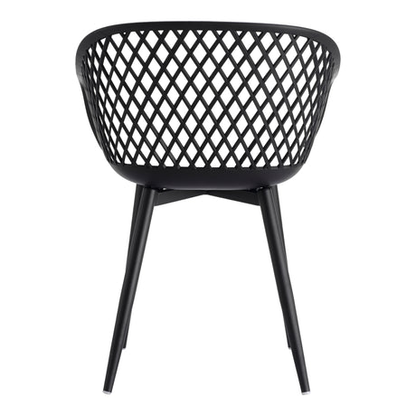 Piazza Black Outdoor Chair (Set of 2) - Ornate Home