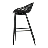 Piazza Black Outdoor Counter Stool (Set of 2) - Ornate Home