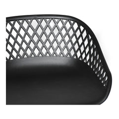 Piazza Black Outdoor Counter Stool (Set of 2) - Ornate Home