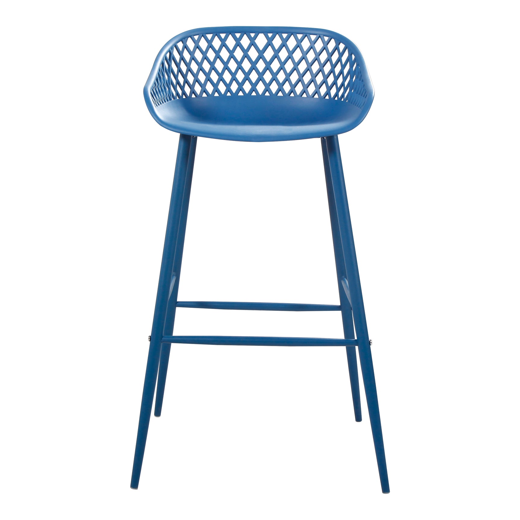 Piazza Blue Outdoor Barstool (Set of 2) - Ornate Home