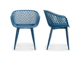 Piazza Blue Outdoor Chair (Set of 2) - Ornate Home