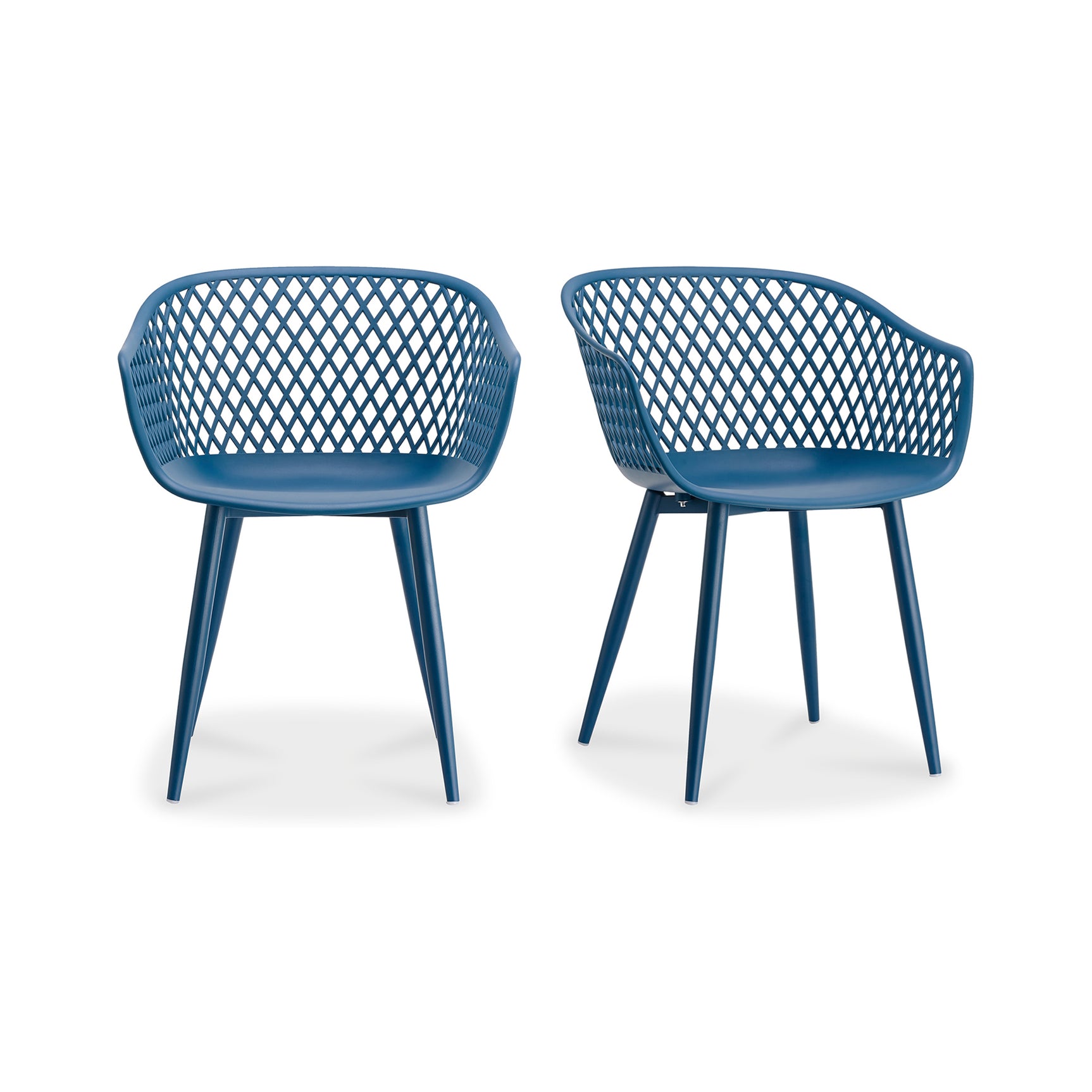 Piazza Blue Outdoor Chair (Set of 2) - Ornate Home