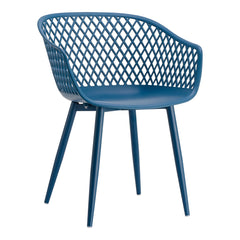 Piazza Blue Outdoor Chair (Set of 2) - Ornate Home