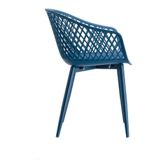 Piazza Blue Outdoor Chair (Set of 2) - Ornate Home