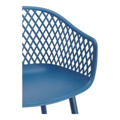 Piazza Blue Outdoor Chair (Set of 2) - Ornate Home