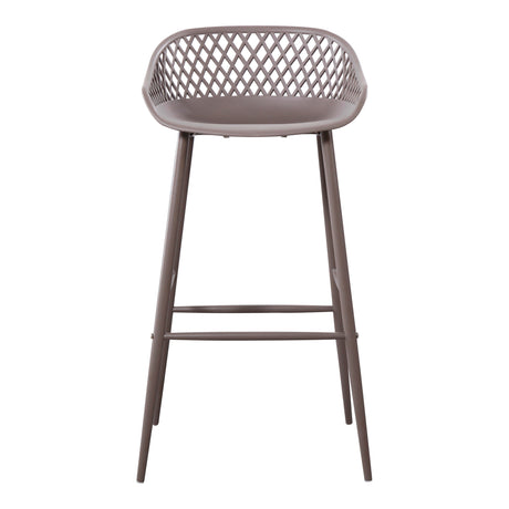 Piazza Grey Outdoor Barstool (Set of 2) - Ornate Home