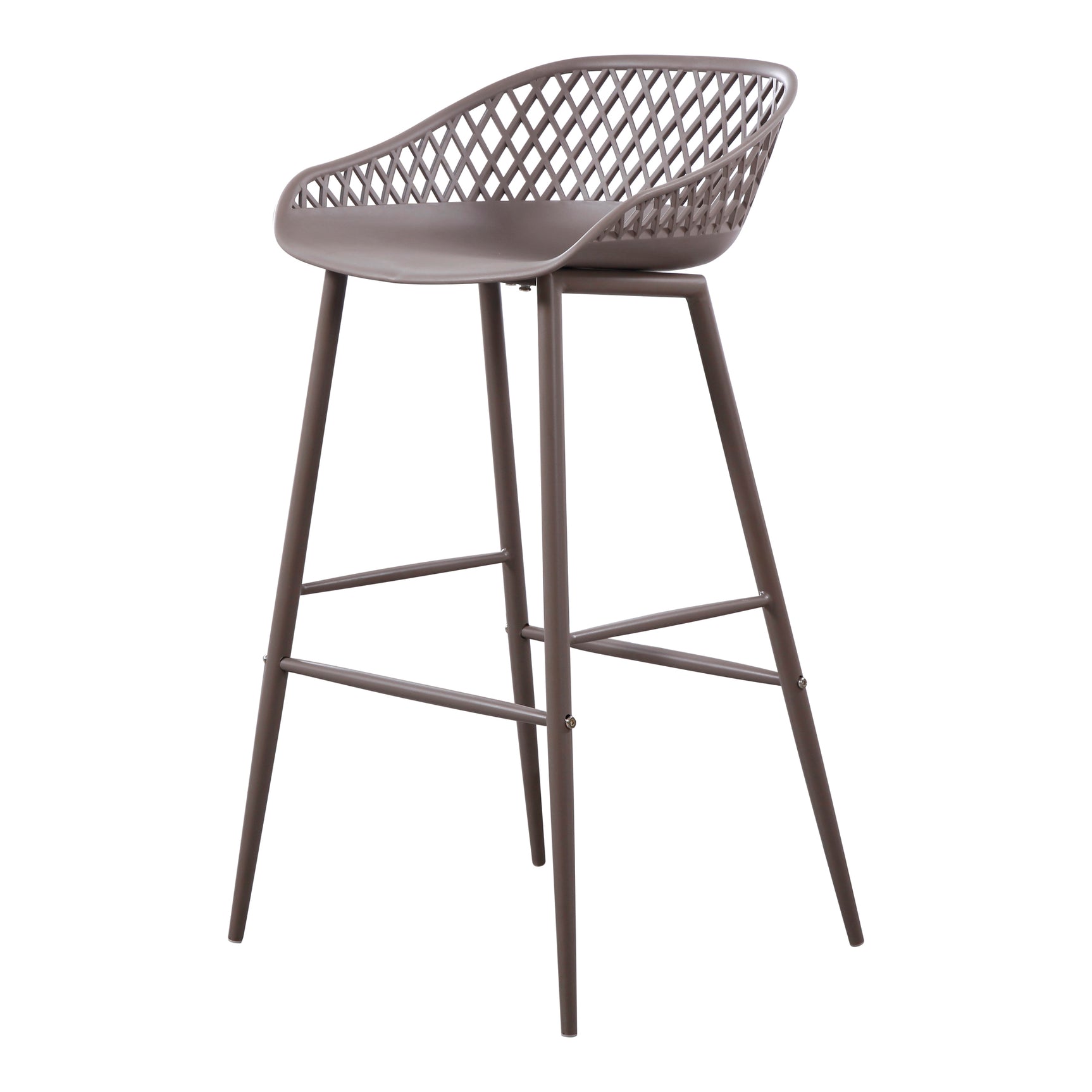 Piazza Grey Outdoor Barstool (Set of 2) - Ornate Home