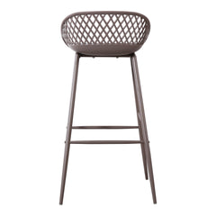Piazza Grey Outdoor Barstool (Set of 2) - Ornate Home