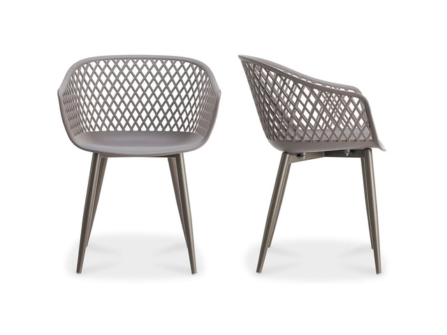 Piazza Grey Outdoor Chair (Set of 2) - Ornate Home