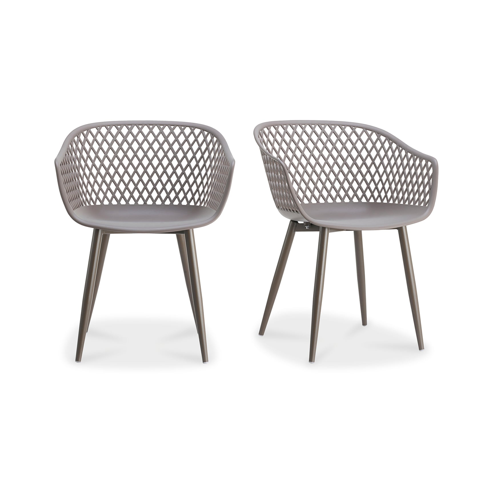 Piazza Grey Outdoor Chair (Set of 2) - Ornate Home