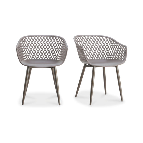 Piazza Grey Outdoor Chair (Set of 2) - Ornate Home