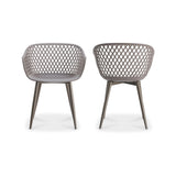 Piazza Grey Outdoor Chair (Set of 2) - Ornate Home
