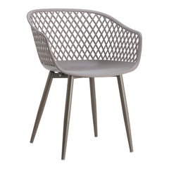 Piazza Grey Outdoor Chair (Set of 2) - Ornate Home