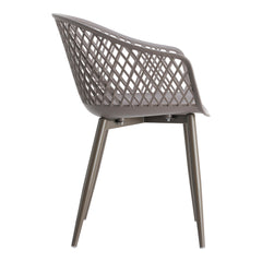 Piazza Grey Outdoor Chair (Set of 2) - Ornate Home