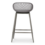 Piazza Grey Outdoor Counter Stool (Set of 2) - Ornate Home