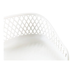 Piazza White Outdoor Barstool (Set of 2) - Ornate Home