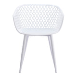 Piazza White Outdoor Chair (Set of 2) - Ornate Home