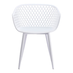 Piazza White Outdoor Chair (Set of 2) - Ornate Home
