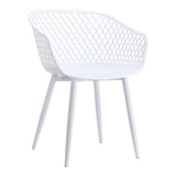 Piazza White Outdoor Chair (Set of 2) - Ornate Home