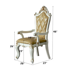 Picardy Antique Pearl Arm Chair (Set of 2) - Ornate Home