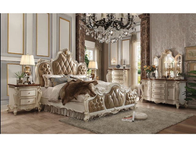 Picardy Antique Pearl California King Bed - Ornate Home