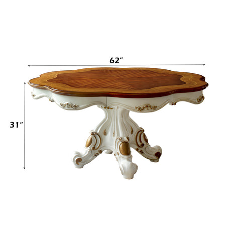 Picardy Antique Pearl & Cherry Oak Dining Table - Ornate Home