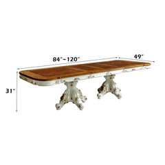 Picardy Antique Pearl & Cherry Oak Dining Table - Ornate Home
