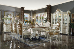 Picardy Antique Pearl & Cherry Oak Dining Table - Ornate Home