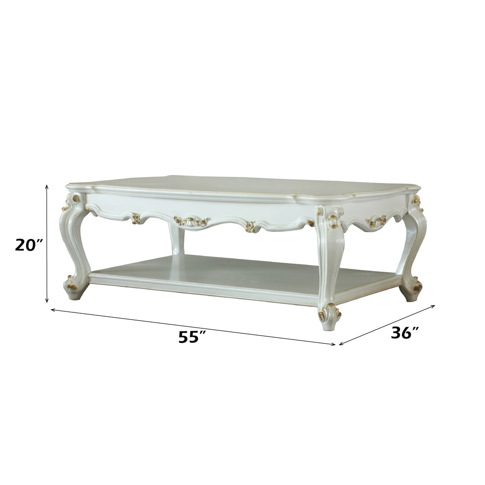 Picardy Antique Pearl Coffee Table - Ornate Home