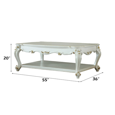 Picardy Antique Pearl Coffee Table - Ornate Home