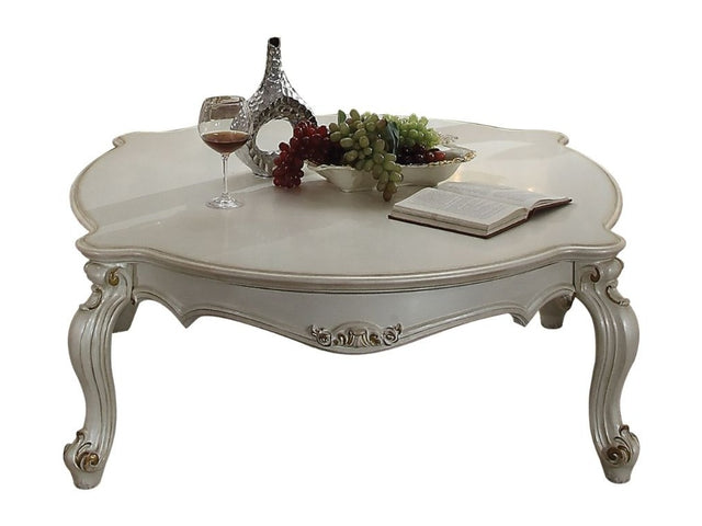 Picardy Antique Pearl Coffee Table (Rectangular Shape) - Ornate Home