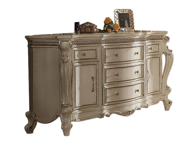 Picardy Antique Pearl Dresser - Ornate Home