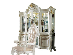 Picardy Antique Pearl Hutch & Buffet - Ornate Home