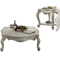 Picardy Antique Pearl Rectangular Coffee Table - Ornate Home
