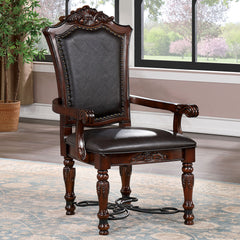 Picardy Brown Cherry/Black 7 Pc. Dining Room Set - Ornate Home