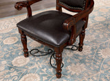 Picardy Brown Cherry/Black 9 Pc. Dining Room Set - Ornate Home