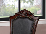 Picardy Brown Cherry/Black 9 Pc. Dining Room Set - Ornate Home
