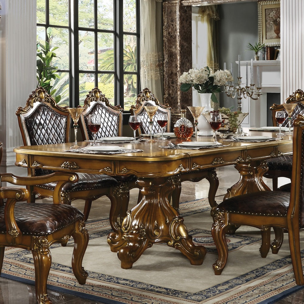 Picardy Cherry Honey Oak Dining Table - Ornate Home