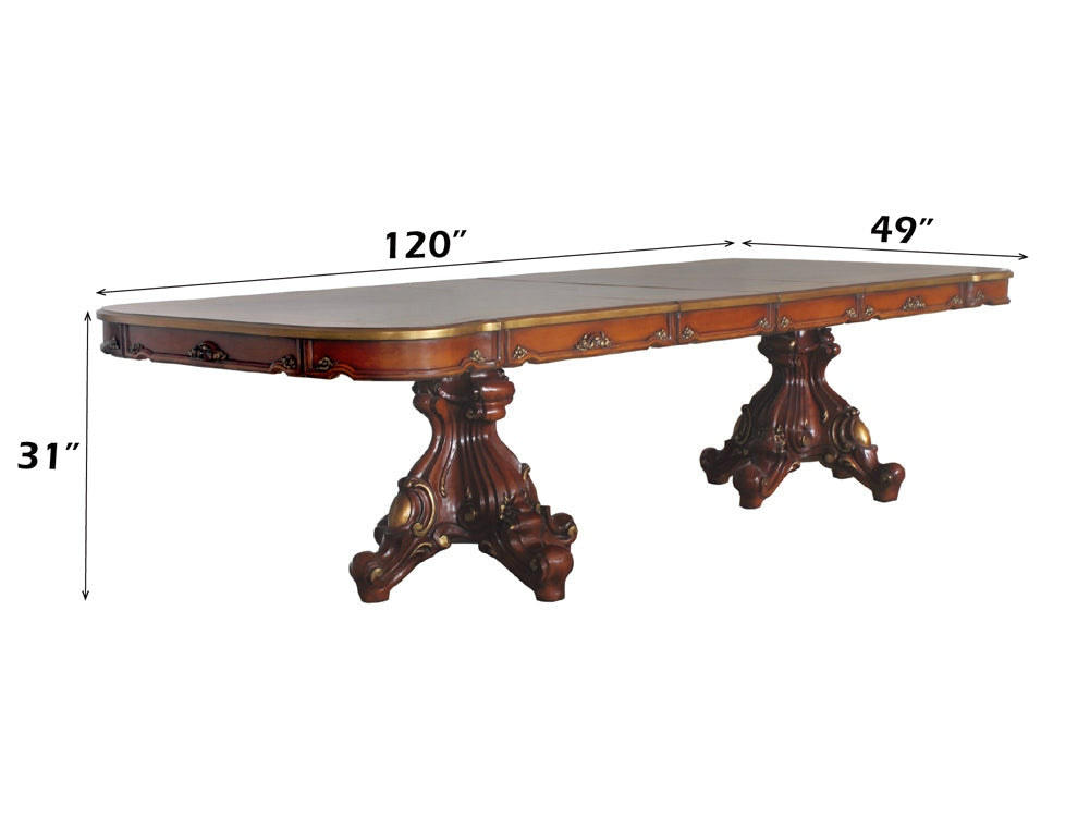 Picardy Cherry Honey Oak Dining Table - Ornate Home